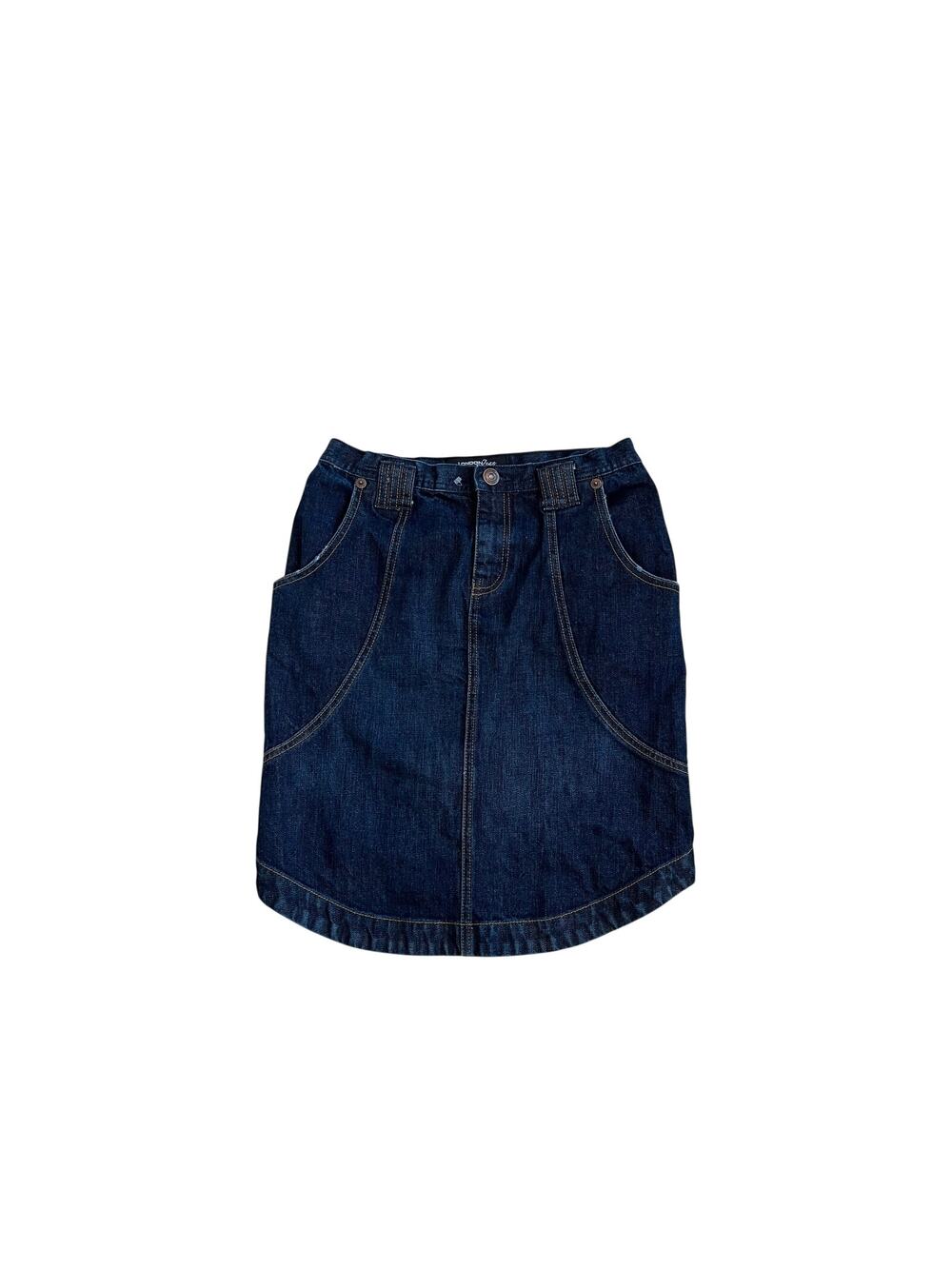 London Jean Y2k 90s Stretch Premium Quality Denim Skirt, Size 4